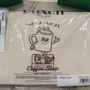 Coach Cafe Canvas Pouch
